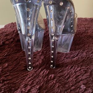 Dancer clear high heels